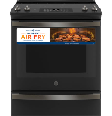 GE(R) 30" Slide-In Electric Convection Range with No Preheat Air Fry - (JS760FPDS)