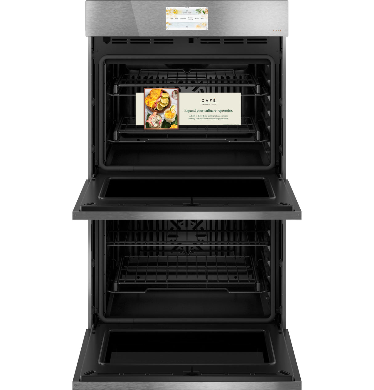 Caf(eback)(TM) 30" Smart Built-In Convection Double Wall Oven in Platinum Glass - (CTD90DM2NS5)