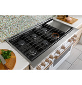 Caf(eback)(TM) 48" Smart Dual-Fuel Commercial-Style Range with 6 Burners and Griddle (Natural Gas) - (C2Y486P3TD1)