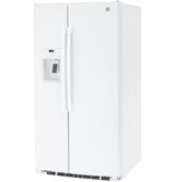 GE(R) ENERGY STAR(R) 25.3 Cu. Ft. Side-By-Side Refrigerator - (GSE25GGPWW)