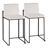 Fuji - Contemporary Modern Elegance, High Back Counter Stool