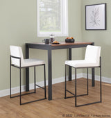 Fuji - High Back Upholstered Counter Stool Set