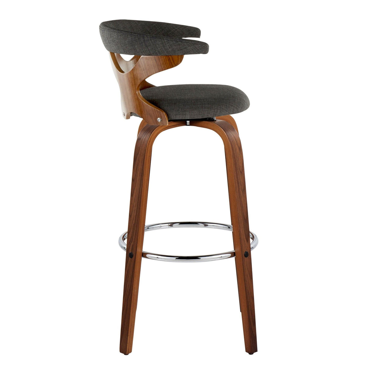 Gardenia - 30" Fixed-Height Barstool (Set of 2) - Walnut Base