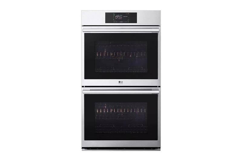 LG STUDIO 9.4 cu. ft. Smart InstaView(R) Electric Double Built-In Wall Oven with Air Fry & Steam Sous Vide - (WDES9428F)