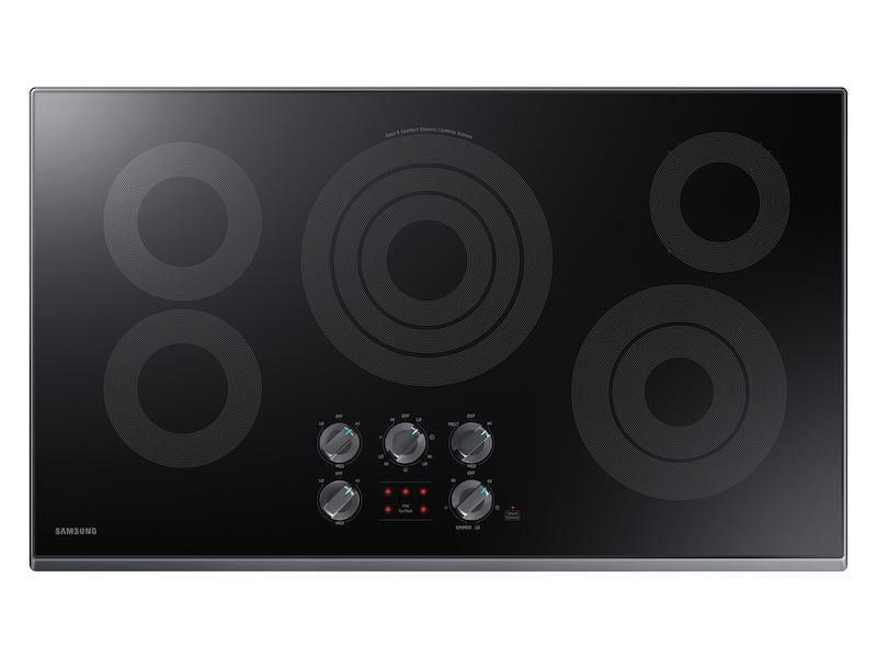 36" Smart Electric Cooktop in Black Stainless Steel - (NZ36K6430RG)