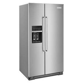 24.8 Cubic Feet Side-By-Side Refrigerator With Exterior Ice And Water And PrintShield finish