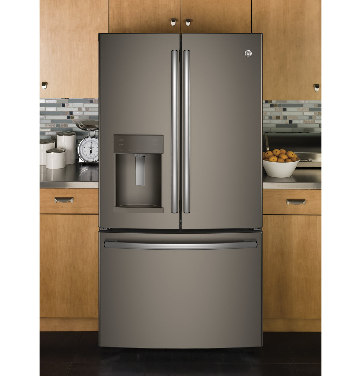 GE(R) ENERGY STAR(R) 25.8 Cu. Ft. French-Door Refrigerator - (GFE26GMKES)