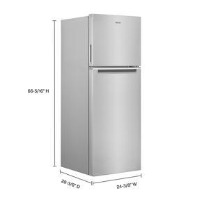 24" Wide Small Space Top-Freezer Refrigerator - 12.9 Cubic Feet - Fingerprint-Resistant Stainless Finish