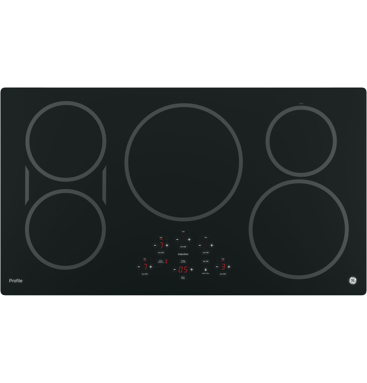 GE Profile(TM) 36" Built-In Touch Control Induction Cooktop - (PHP9036DJBB)