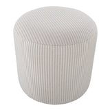 Round - Pouf - White