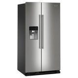 36" Wide Side-By-Side Refrigerator - 25 Cubic Feet - Gray