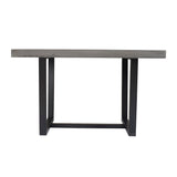 Rustic Metal And Solid Distressed Dining Table