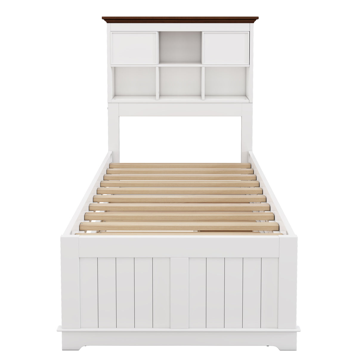 Solid Pine Captain Bookcase Bed With Trundle Bed And 3 Spacious Under Bed Drawers In Casual