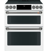 Caf(eback)(TM) 30" Smart Slide-In, Front-Control, Radiant and Convection Double-Oven Range - (CES750P4MW2)