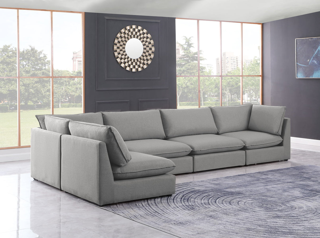 Mackenzie - Modular Sectional 5 Piece - Gray