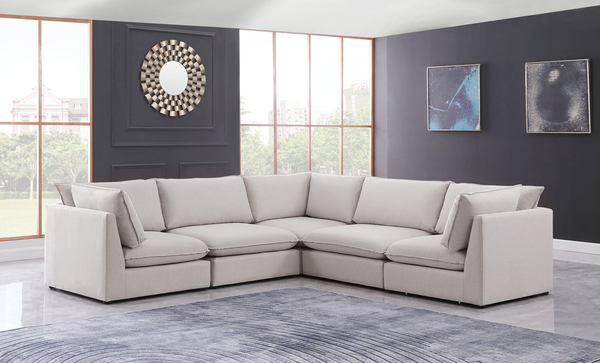 Mackenzie - Modular Sectional 5 Piece - Beige