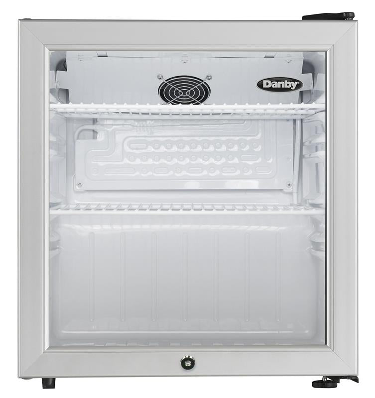 Danby 1.6 cu. ft. Compact Glass Door Fridge in Platinum - (DAG016A2BDB)