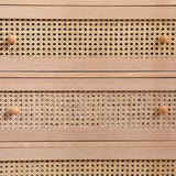 Drawers Rattan Storage Cabinet Rattan Drawer, For Bedroom, Living Room