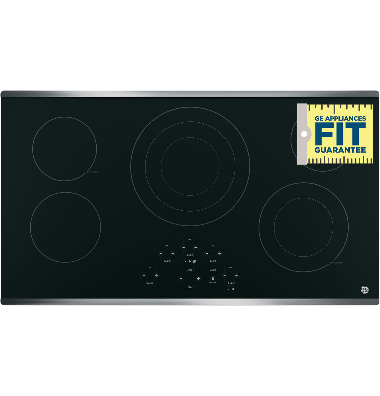 GE(R) 36" Built-In Touch Control Electric Cooktop - (JP5036SJSS)