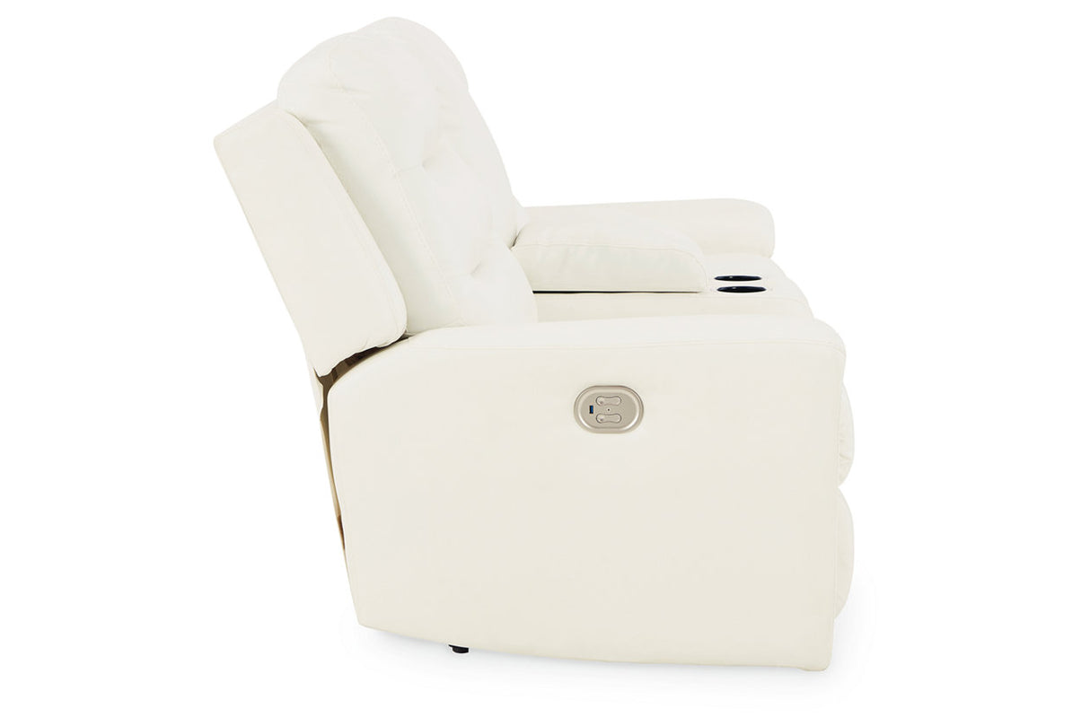 Warlin Power Reclining Loveseat With Console - (6110418)