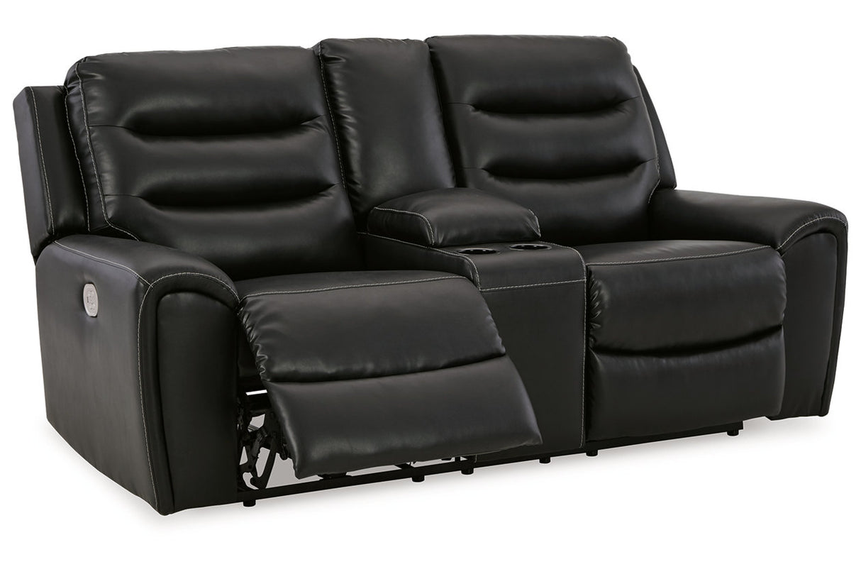Warlin Power Reclining Loveseat With Console - (6110518)