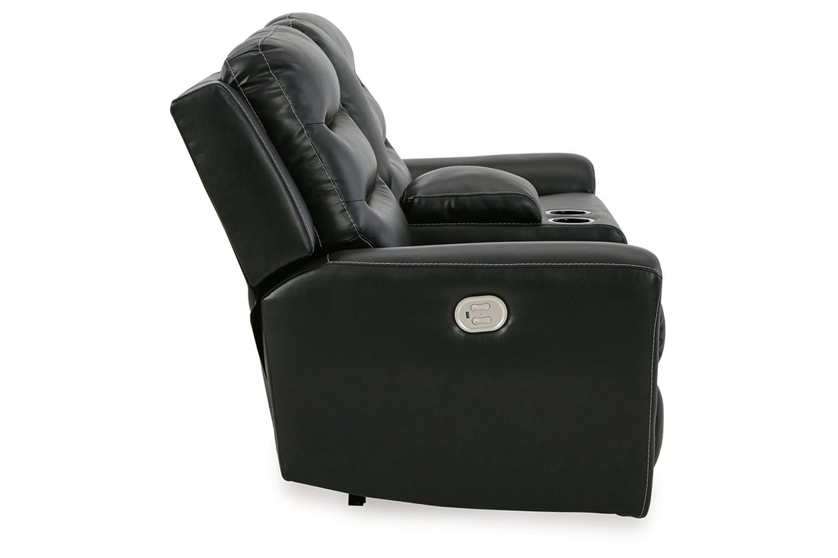 Warlin Power Reclining Loveseat With Console - (6110518)