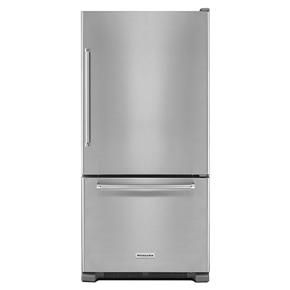 22 Cubic Feet 33" Width Full Depth Non Dispense Bottom Mount Refrigerator