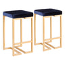 Midas - 26" Glam Counter Stool - Gold (Set of 2)