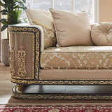 HD-9011 - Sofa - Gray / Beige / Gold