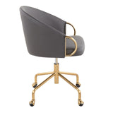 Claire - Task Chair - Gold Base