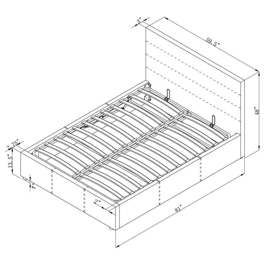 Riverbend - Upholstered Storage Bed