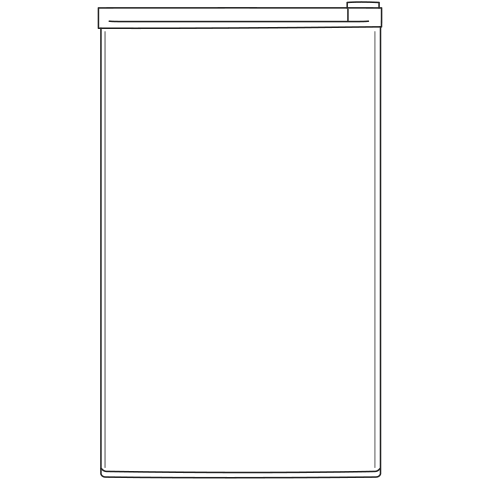 GE(R) ENERGY STAR(R) Compact Refrigerator - (GCE06GSHSB)