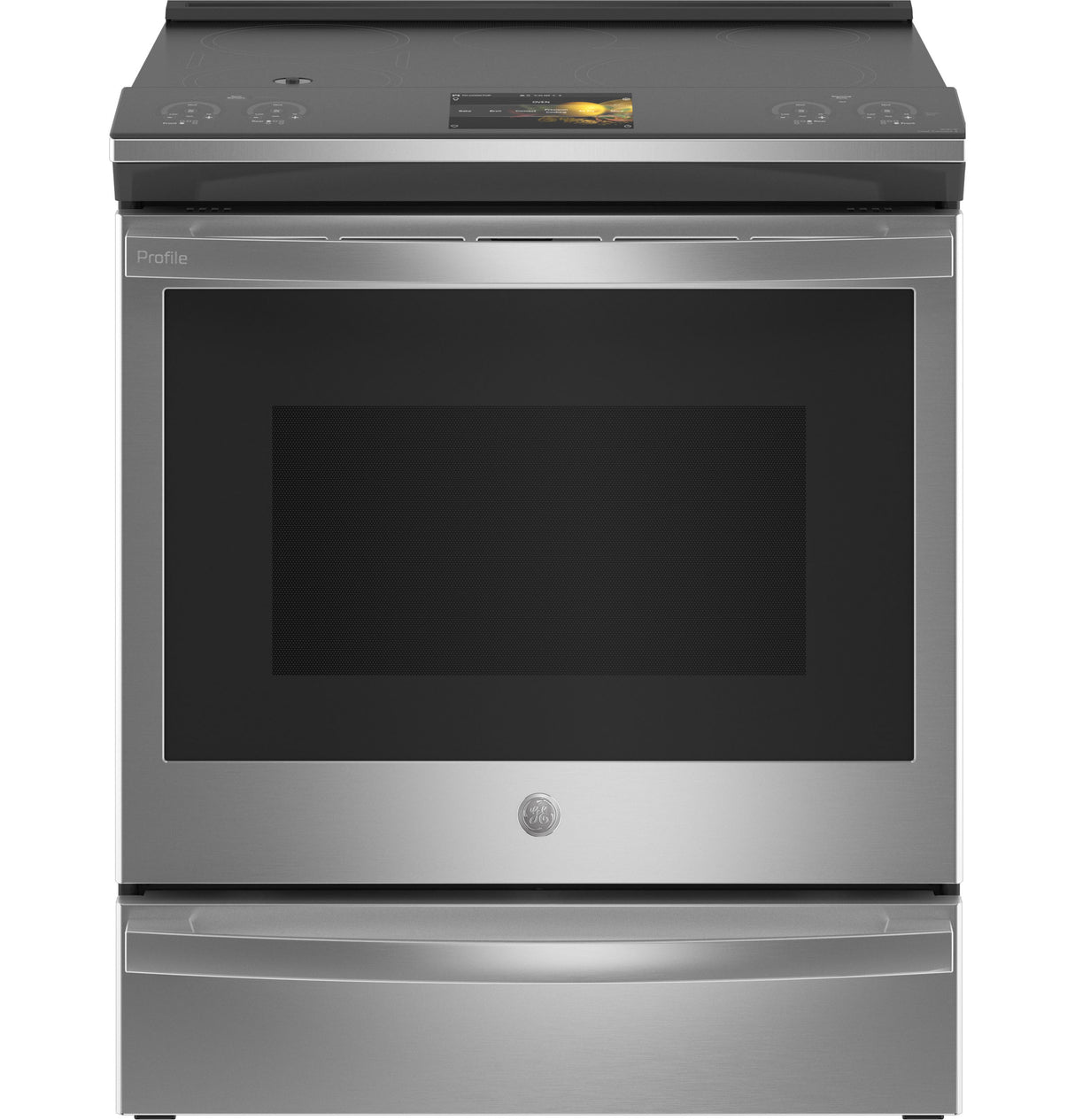 GE Profile(TM) 30" Smart Slide-In Front-Control Induction Fingerprint Resistant Range with In Oven Camera - (PHS93XYPFS)