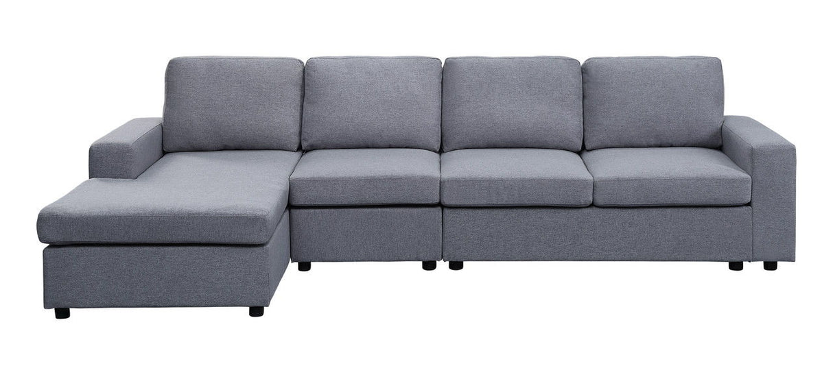 Bailey - Linen Reversible Modular Sectional Sofa Chaise