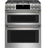 Caf(eback)(TM) 30" Smart Slide-In, Front-Control, Dual-Fuel, Double-Oven Range with Convection - (C2S950P2MS1)