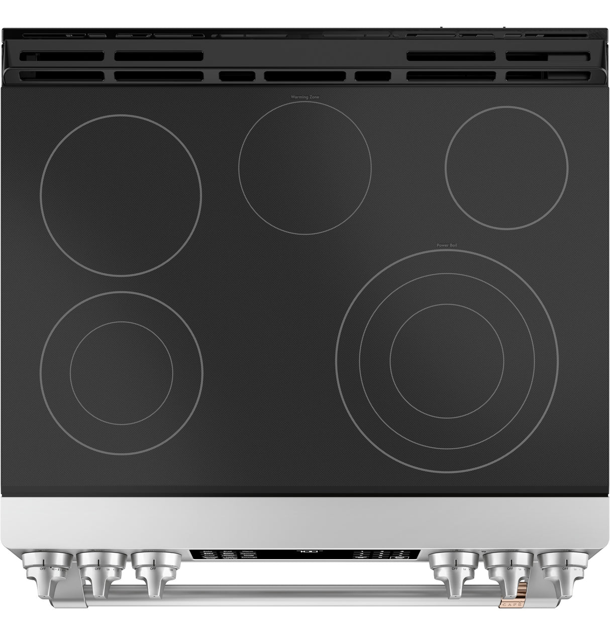 Caf(eback)(TM) 30" Smart Slide-In, Front-Control, Radiant and Convection Range - (CES700P2MS1)