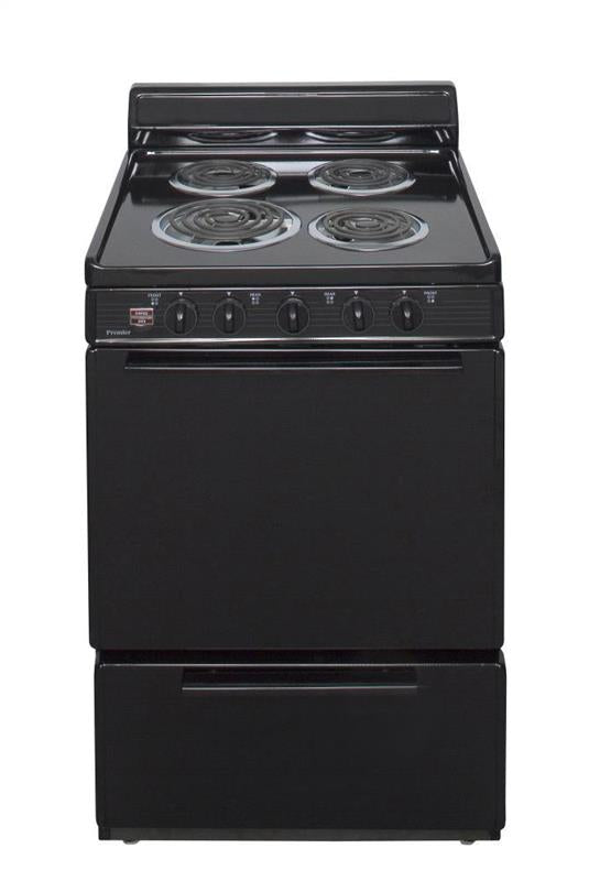 24 in. Freestanding Electric Range in Black - (ECK100BP)