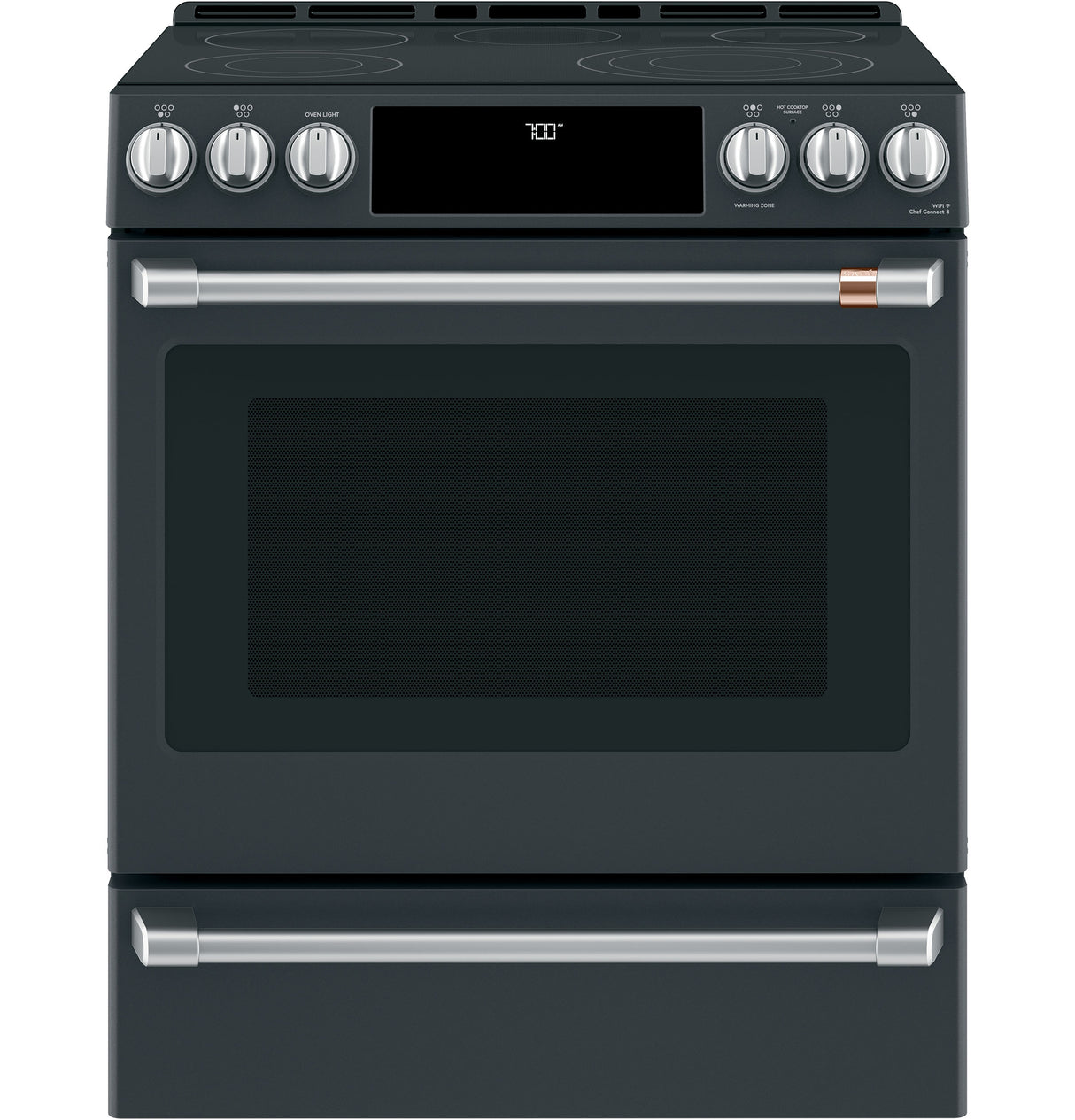 Caf(eback)(TM) 30" Smart Slide-In, Front-Control, Radiant and Convection Range - (CES700P3MD1)