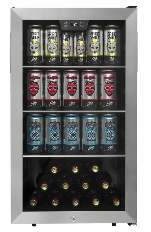 Danby 4.5 cu. ft. Free-Standing Beverage Center in Stainless Steel - (DBC045L1SS)