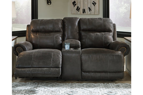 Grearview Power Reclining Loveseat With Console - (6500518)