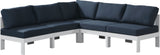 Nizuc - Outdoor Patio Modular Sectional 5 Piece - Navy - Fabric - Modern & Contemporary