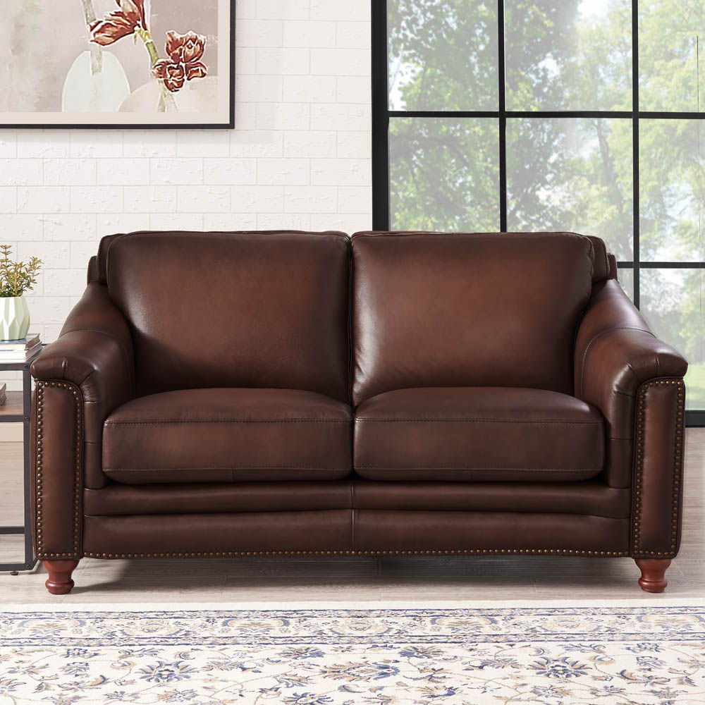 Belfast - Top Grain Leather Loveseat