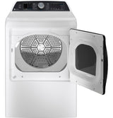 GE Profile(TM) ENERGY STAR(R) 7.4 cu. ft. Capacity Smart aluminized alloy drum Electric Dryer with Sanitize Cycle and Sensor Dry - (PTD70EBSTWS)