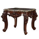 Forsythia - End Table - Marble & Walnut