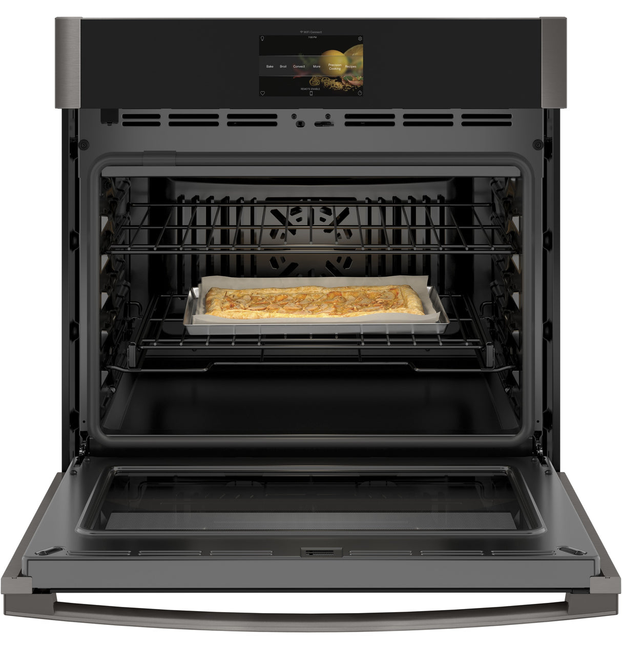 GE Profile(TM) 30" Smart Built-In Convection Single Wall Oven with No Preheat Air Fry and Precision Cooking - (PTS7000BNTS)