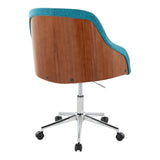 Bacci - Office Chair - Gold Metal Base