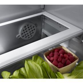 20.8 Cubic Feet 36" Width Built In Stainless Steel French Door Refrigerator With Platinum Interior Design