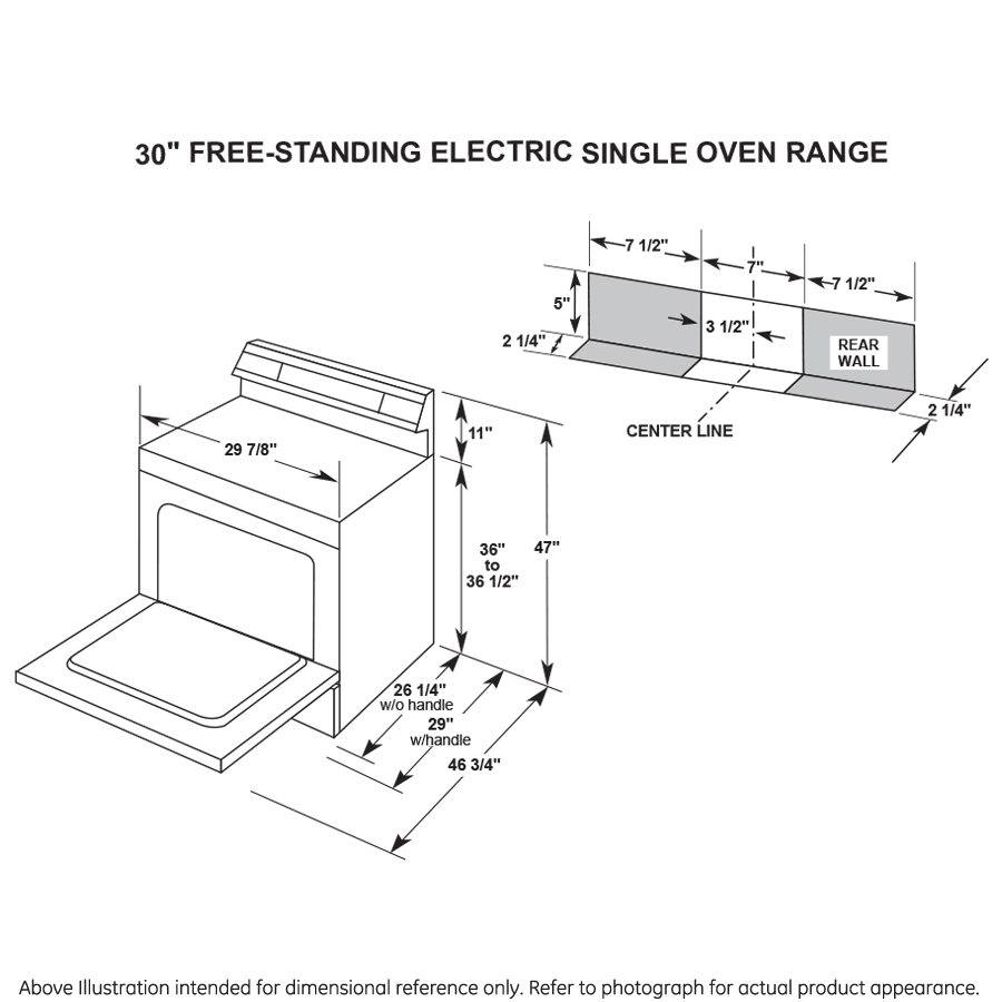 GE(R) 30" Free-Standing Self-Clean Electric Range - (JB256RMSS)