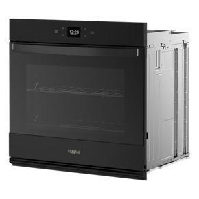 43 Cubic Feet Single Wall Oven With Air Fry When Connected - Black