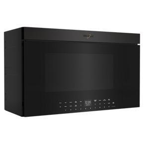 11 Cubic Feet Smart Over-The-Range Microwave With Air Fryer - Black Stainless Finish